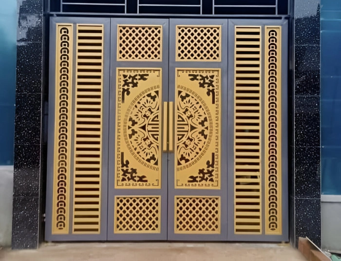 Tổng hợp các mẫu cửa thép CNC đẹp nhất 2024