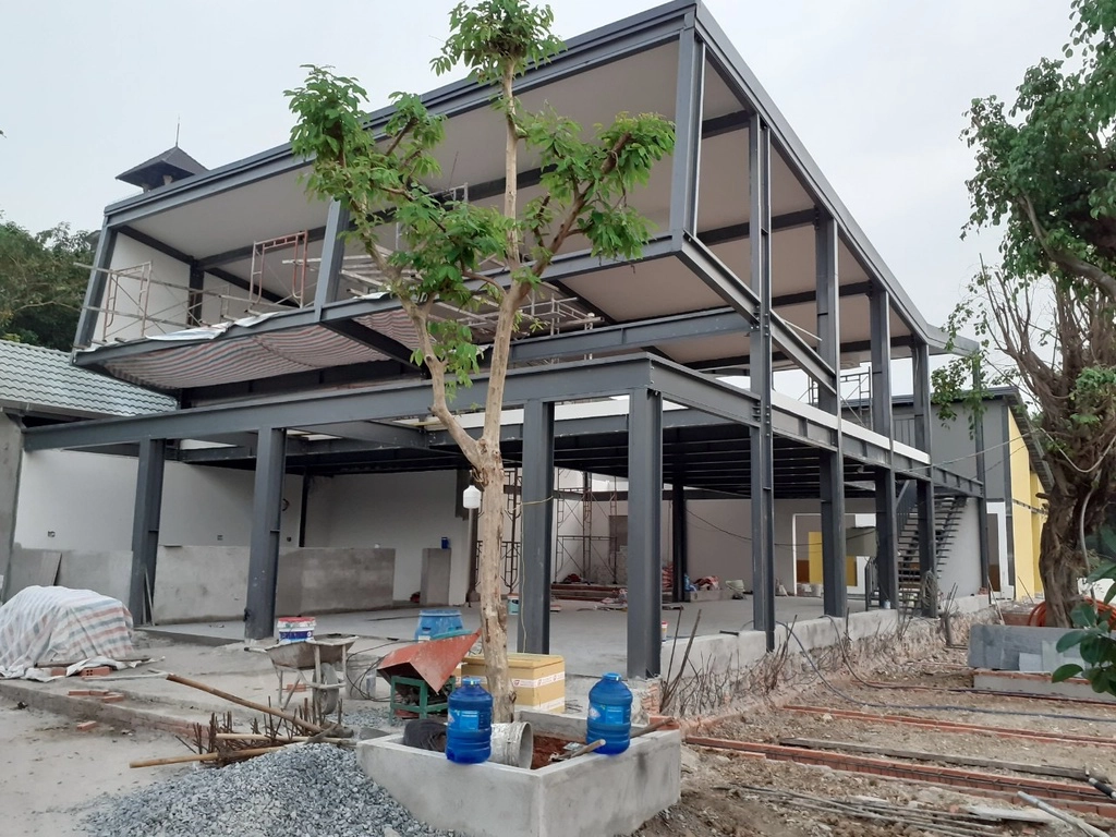 Ứng dụng của thép tấm đối với kết cấu nhà thép