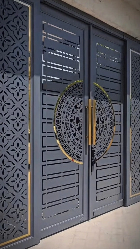 Cổng sắt CNC KD277 – thiết kế mới nâng cấp từ hoa văn bông tuyết