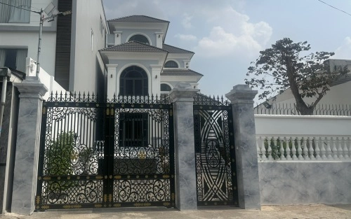 Cổng thép hoa văn CNC - KD249