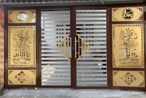 Cổng thép hoa văn CNC - KD251