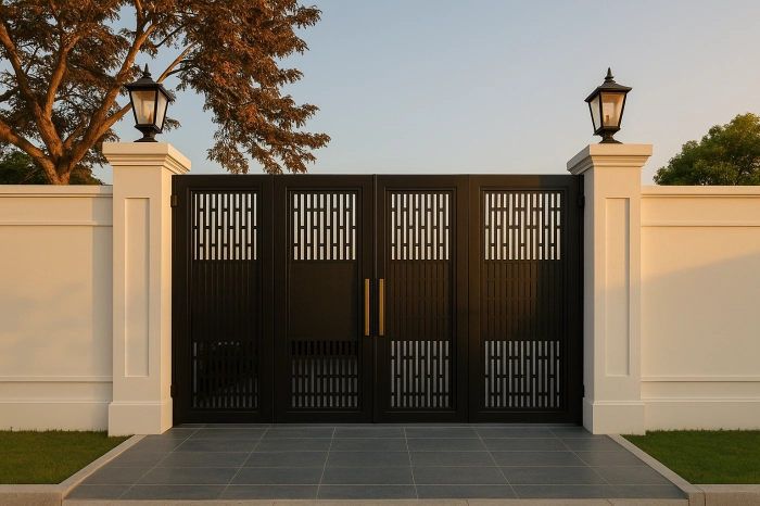 Cổng thép hoa văn CNC - KD253