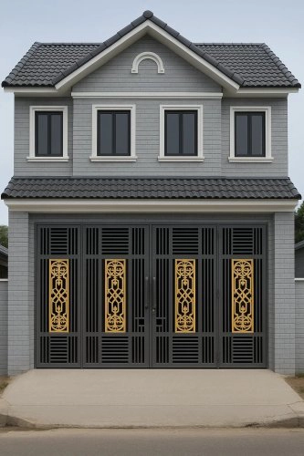 Cổng thép hoa văn CNC - KD255