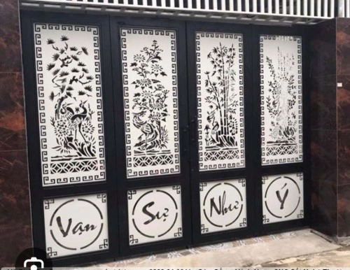 Cửa cổng thép CNC - KD194