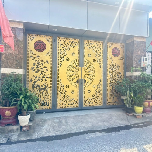 Cửa cổng thép CNC - KD197