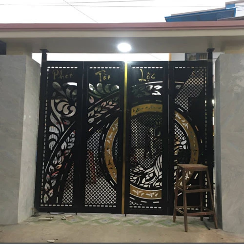 Cửa thép trang trí CNC - KD018