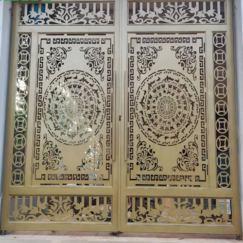 Cửa thép trang trí CNC - KD023