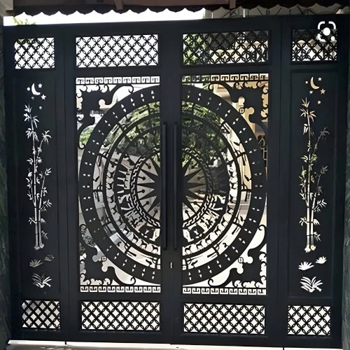 CỬA THÉP TRANG TRÍ CNC - KD034