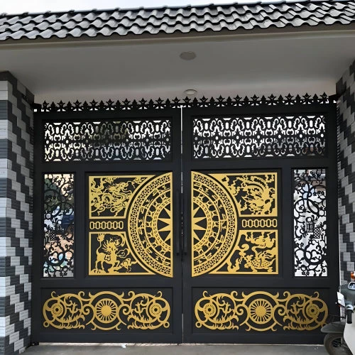 Cửa Thép Trang Trí CNC - KD116