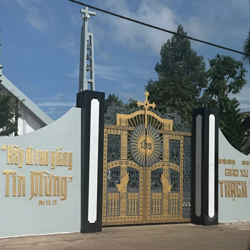 Cổng nhà thờ Thạch An CNC - KD149