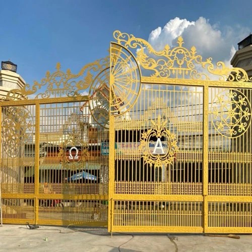 Cổng thép nhà thờ CNC 2 cánh - KD169