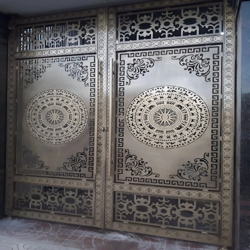 Cổng thép hoa văn CNC - KD212