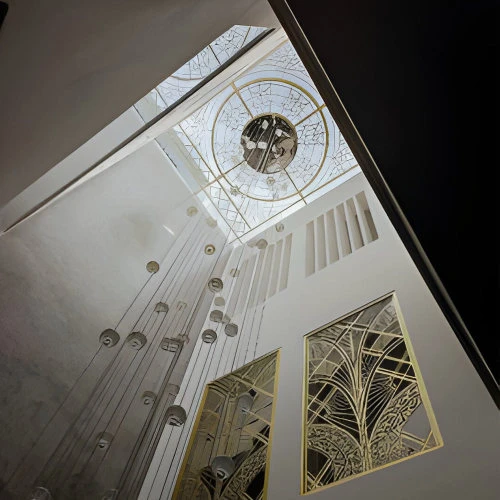 Giếng Trời Và Vách Ngăn Trang Trí CNC - KD029