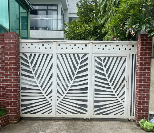 Cổng sắt CNC lá dừa – Mã KD238