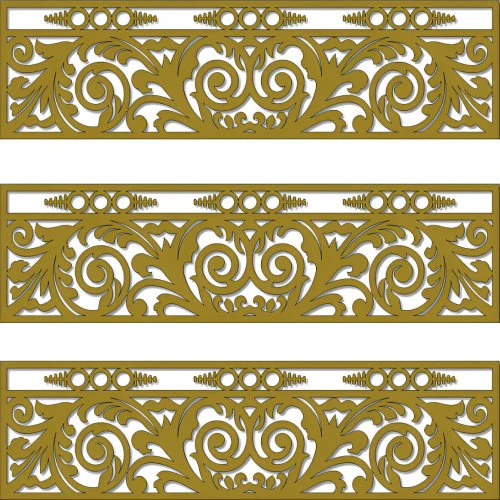 Lan Can Thép Trang Trí CNC - KD048