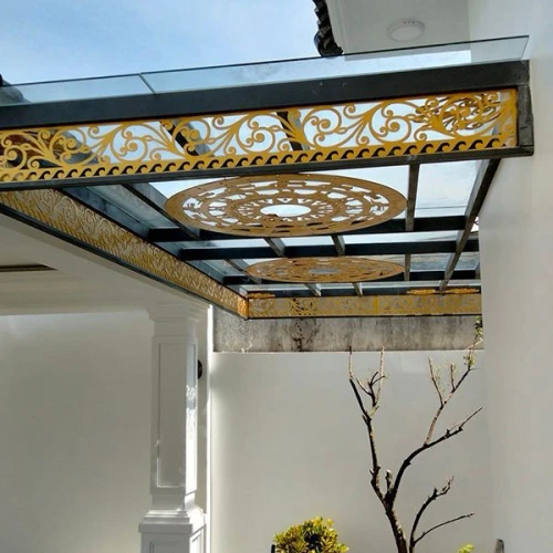 Mái che kết hợp thép tấm CNC - KD154